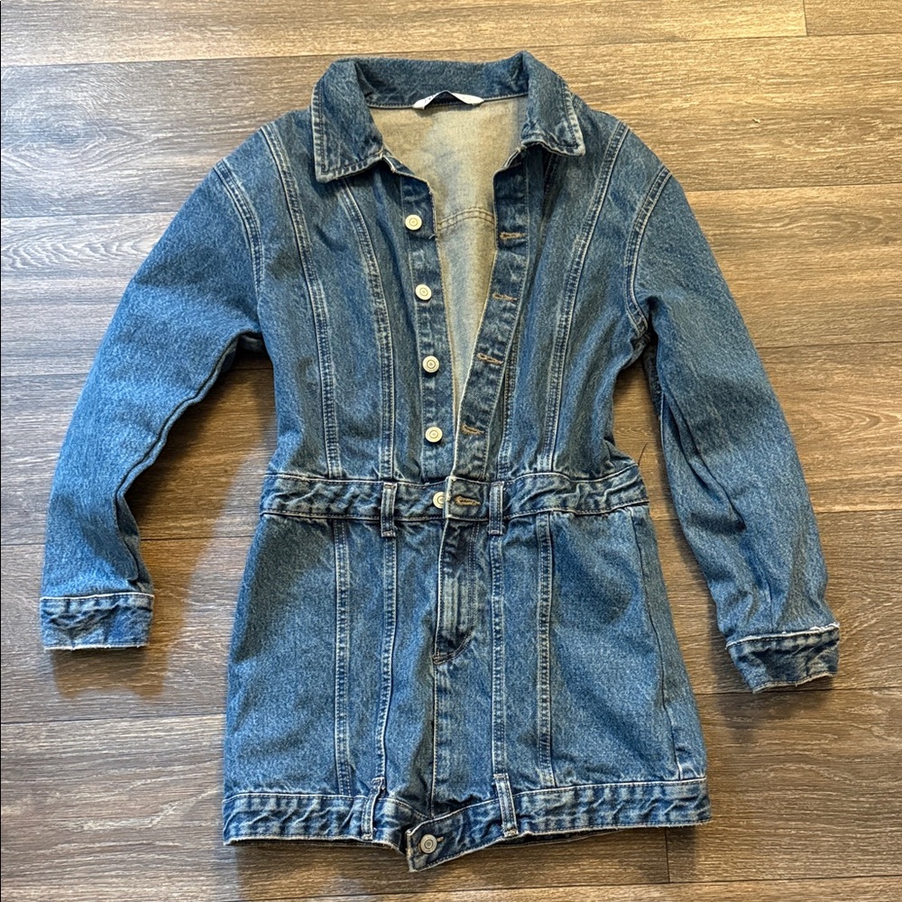 Zara mini denim dress